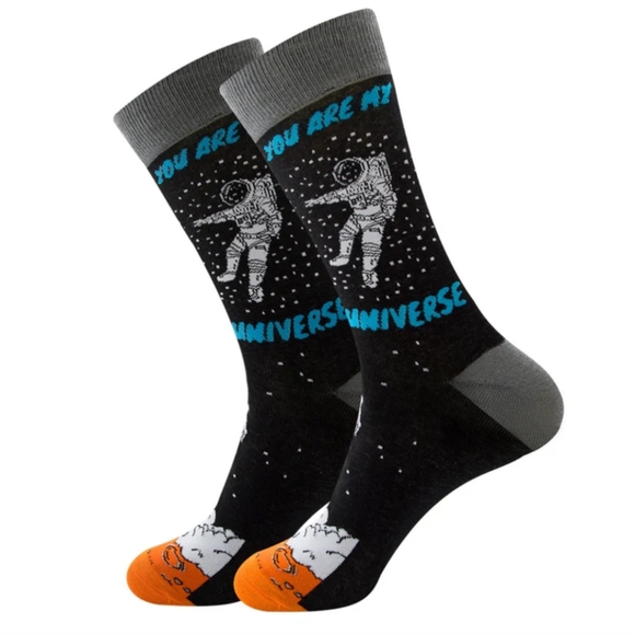 You Are My Universe & NASA Crew Socks Bundle UNISEX 7-12 Astronaut Space NIB - Picture 3 of 13
